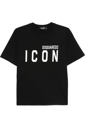 Dsquared2 Tops, Dames, Zwart, XS, Katoen, Icon Forever Easy T-shirt
