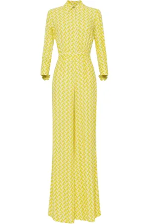 Elisabetta Franchi Jumpsuits & Playsuits, Dames, Geel, L, Jumpsuit