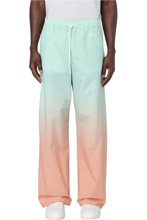 A.P.C. Broeken, Heren, Veelkleurig, L, Polyester, Wide Leg Broek