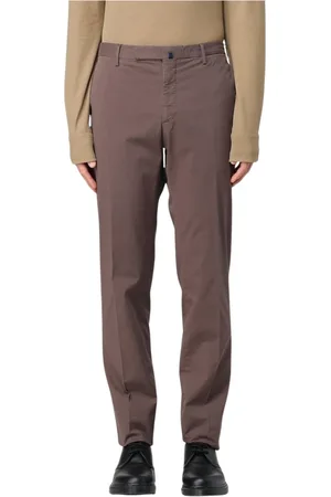 Incotex Broeken, Heren, Bruin, 3Xl, Stijlvolle Straight-Leg Chino