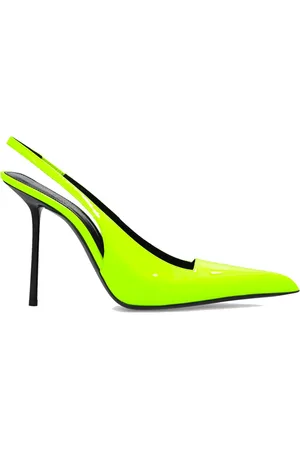 Saint Laurent Schoenen, Dames, Geel, 37 1/2 EU, Leer, Gele Leren Pumps Ss 22