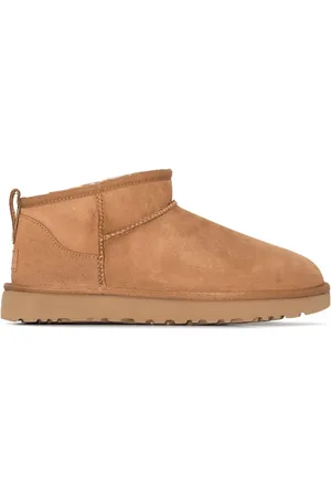 UGG Schoenen, Dames, , 38 EU, Leer, Classic Mini II Schapenvacht Enkellaarzen