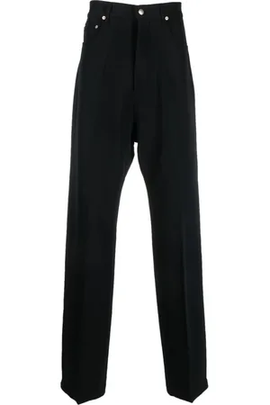 Rick Owens Jeans, Heren, Zwart, W31, Wol, Wol Zijde Mix Zwarte Jeans