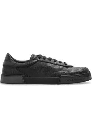 Dolce & Gabbana Schoenen, Heren, Zwart, 40 EU, Leer, Sneakers Portofino
