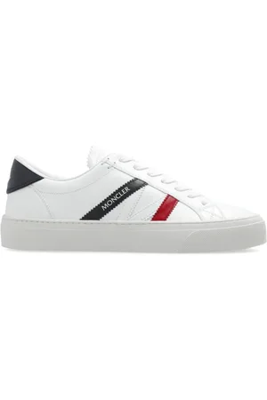 Moncler Schoenen, Dames, Wit, 38 1/2 EU, Leer, Sport schoenen Monaco 2