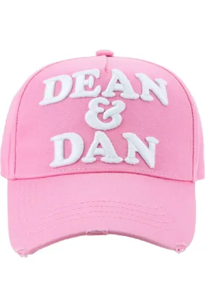 Dsquared2 Accessoires, unisex, Roze, ONE Size, Katoen, Contrast Logo Baseball Cap