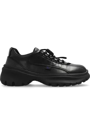 Burberry Schoenen, Heren, Zwart, 43 EU, Leer, Sneakers met Logo