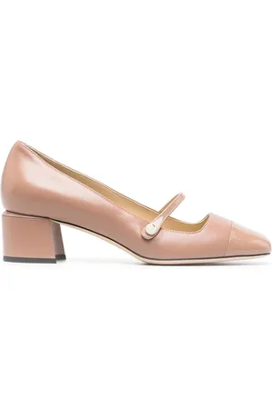 Jimmy Choo Schoenen, Dames, Roze, 40 EU, Leer, Roze ballerina`s