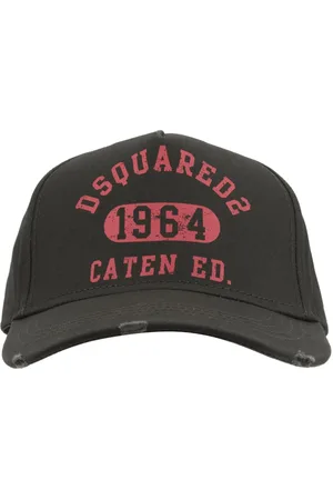 Dsquared2 Accessoires, unisex, Groen, ONE Size, Katoen, Vintage Baseballpet met Gesp