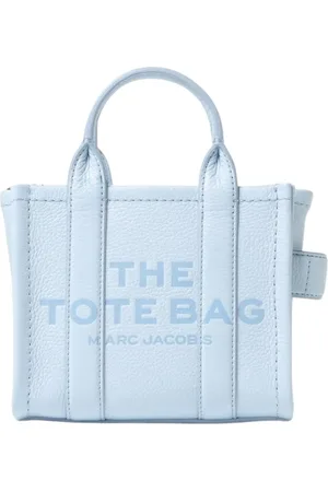 Marc Jacobs Tassen, Dames, Blauw, ONE Size, Blauwe Leren Mini Tote Handtas