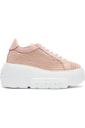 Casadei Schoenen, Dames, Roze, 37 EU, Leer, Nexus Sneakers