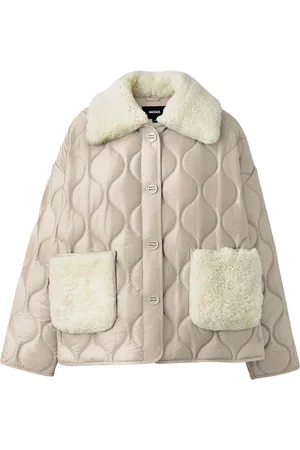 Mackage Jassen, Dames, , M, Polyester, Jas met kraag van imitatieschapsvacht