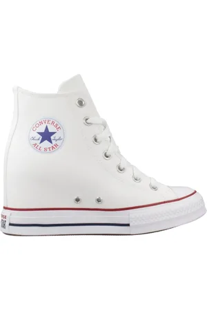 Converse Schoenen, Dames, Wit, 37 1/2 EU, Wedge Sneakers