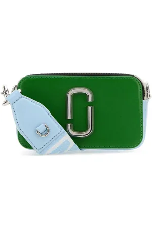 Marc Jacobs Tassen, Dames, Groen, ONE Size, Leer, Snapshot Crossbody Tas
