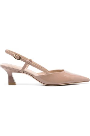 Stuart Weitzman Schoenen, Dames, , 36 EU, Leer, Fawn Slingback Pumps