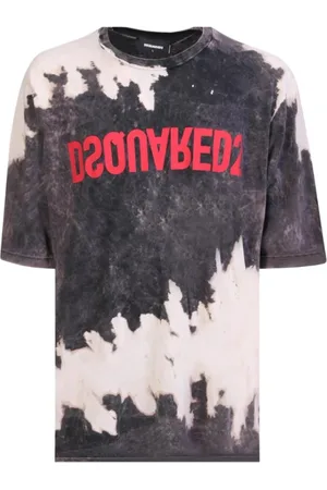 Dsquared2 Tops, Heren, Veelkleurig, L, Katoen, Tie-Dye T-shirt