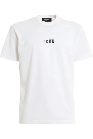 Dsquared2 Tops, Heren, Wit, S, Katoen, Mini Logo Icon T-Shirt