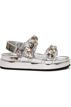 Tory Burch Schoenen, Dames, Veelkleurig, 39 EU, Leer, Kira Sandalen
