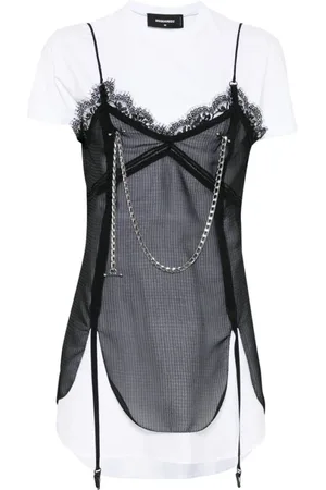 Dsquared2 Tops, Dames, Zwart, S, Chain-Link Jumpsuit