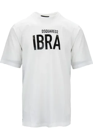 Dsquared2 Tops, Heren, Wit, 3Xl, Katoen, Ibra T-Shirt