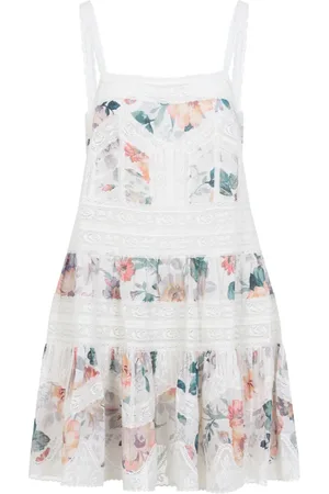 ZIMMERMANN Kleedjes, Dames, Veelkleurig, M, Katoen, Multicolour Jurk