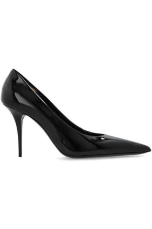 Saint Laurent Schoenen, Dames, Zwart, 37 EU, Leer, Norma Pumps met Puntneus