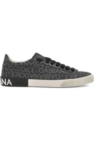 Dolce & Gabbana Schoenen, Heren, Zwart, 41 EU, Katoen, Mode Sneakers