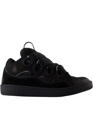 Lanvin Schoenen, Heren, Zwart, 44 EU, Leer, Curb Sneakers