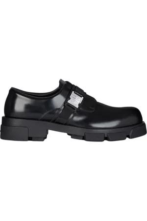 Givenchy Schoenen, Heren, Zwart, 41 EU, Zwarte Leren Gesp Loafers