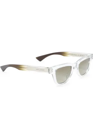 Saint Laurent Accessoires, Heren, Veelkleurig, ONE Size, Groene zonnebril stijlvol accessoire