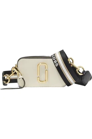 Marc Jacobs Tassen, Dames, Wit, ONE Size, Leer, Snapshot Schoudertas