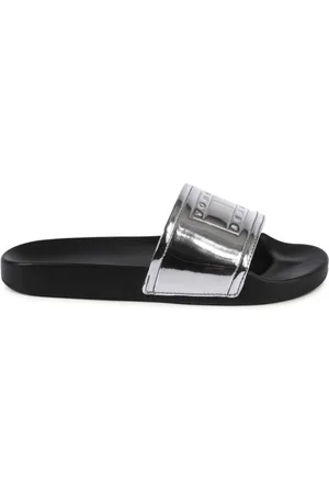 Tommy Hilfiger Schoenen, Dames, Grijs, 39 EU, Zwarte Slippers voor Vrouwen