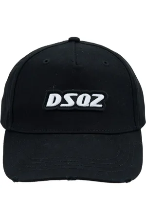 Dsquared2 Accessoires, unisex, Zwart, ONE Size, Katoen, Baseballpet met reliëflogo