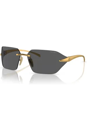 Prada Accessoires, Dames, Geel, ONE Size, Zonnebril