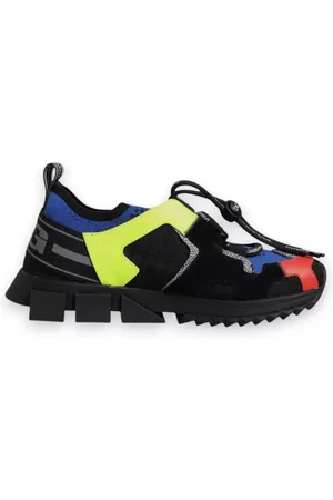 Dolce & Gabbana Schoenen, Dames, Veelkleurig, 37 EU, Mesh Sorrento Trekking Sneakers