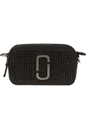 Marc Jacobs Tassen, Dames, Zwart, ONE Size, Katoen, Zwarte Crossbody Tas Stijlvol