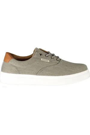 Carrera Schoenen, Heren, Grijs, 43 EU, Polyester, Grijze Polyester Sneaker met Contrastdetails