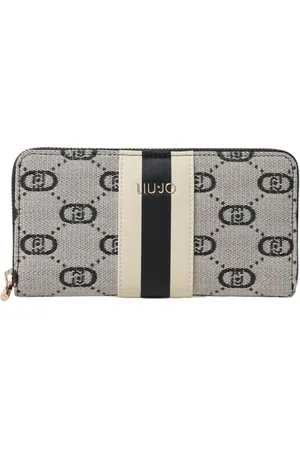Liu Jo Accessoires, Dames, Zwart, ONE Size, Zwarte Monogram Portemonnee