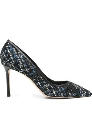Jimmy Choo Schoenen, Dames, Zwart, 38 EU, Leer, Zwarte leren pumps met puntneus en hak