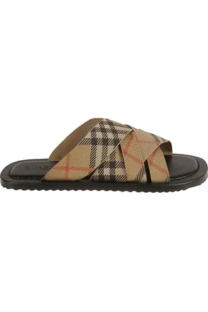Burberry Schoenen, Heren, Veelkleurig, 42 EU, Polyester, Stijlvolle Sandalen voor Mannen