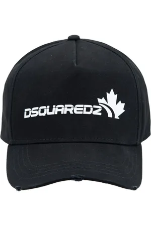 Dsquared2 Accessoires, unisex, Zwart, ONE Size, Katoen, Baseballpet met Geborduurd Logo