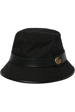 Gucci Accessoires, Heren, Zwart, M, Luxe Designer Stijlvolle Hoed