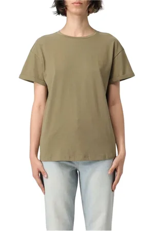 Liu Jo Tops, Dames, Groen, XS, Zwarte korte mouwen T-shirt