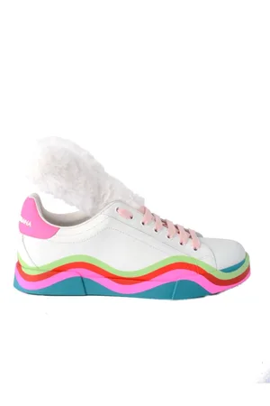 Dolce & Gabbana Schoenen, Dames, Veelkleurig, 38 EU, Konijnenoren Sneakers voor Vrouwen