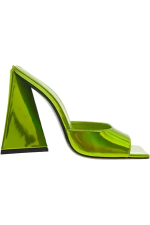 The Attico Schoenen, Dames, Groen, 36 EU, Polyester, Groene Devon Mule Sandalen