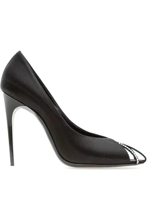 Saint Laurent Schoenen, Dames, Zwart, 38 1/2 EU, Klassieke Zwarte Leren Pumps