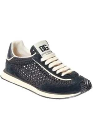 Dolce & Gabbana Schoenen, Heren, Zwart, 43 1/2 EU, Zwarte Sneakers voor Mannen