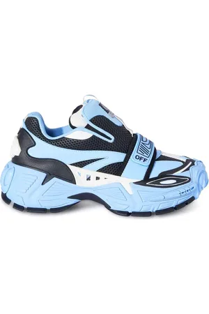 OFF-WHITE Schoenen, Heren, Blauw, 42 EU, Leer, Glove Slip-On Sneakers