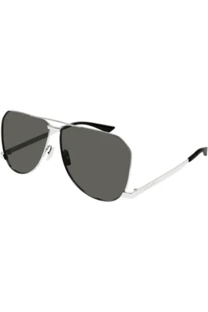 Saint Laurent Accessoires, unisex, Grijs, M, Zonnebril