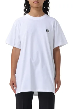 Karl Lagerfeld Tops, Dames, Wit, M, T-shirt met korte mouwen